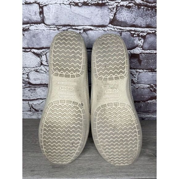 Crocs Brown Leather Vented Soles Cushioned Outdoor Loafers Men’s Sz 12M US/45EU - Picture 11 of 16